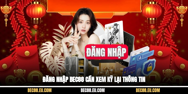 Đăng nhập Bec88 cần xem kỹ lại thông tin